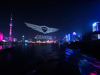 Бренд Genesis отметил выход на рынок Китая грандиозным шоу дронов